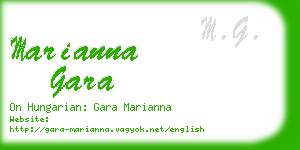 marianna gara business card